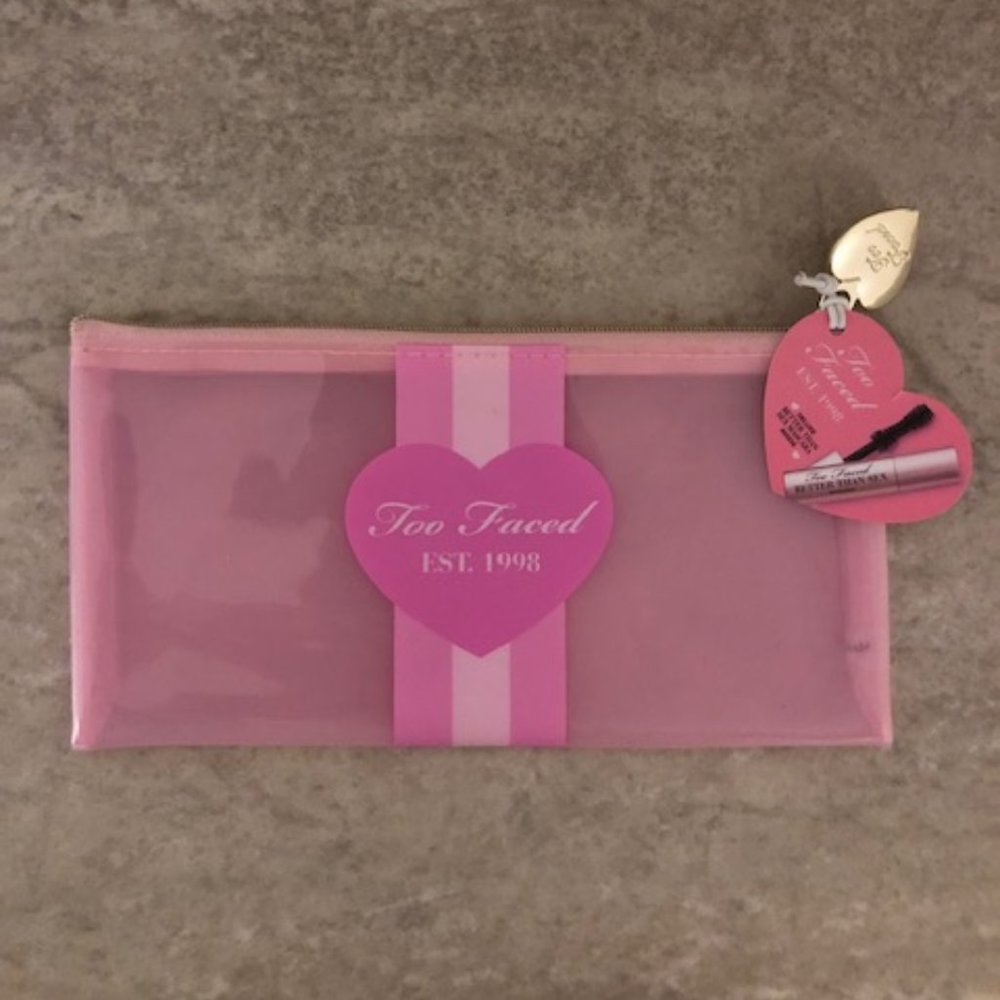 3/$12 Too Faced Cosmetic Bag NWT